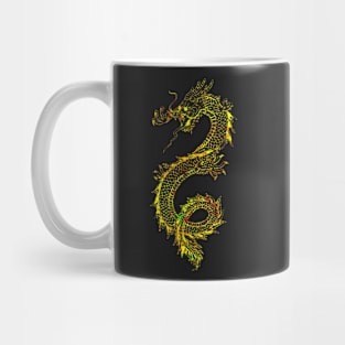 Neon Golden Dragon Mug